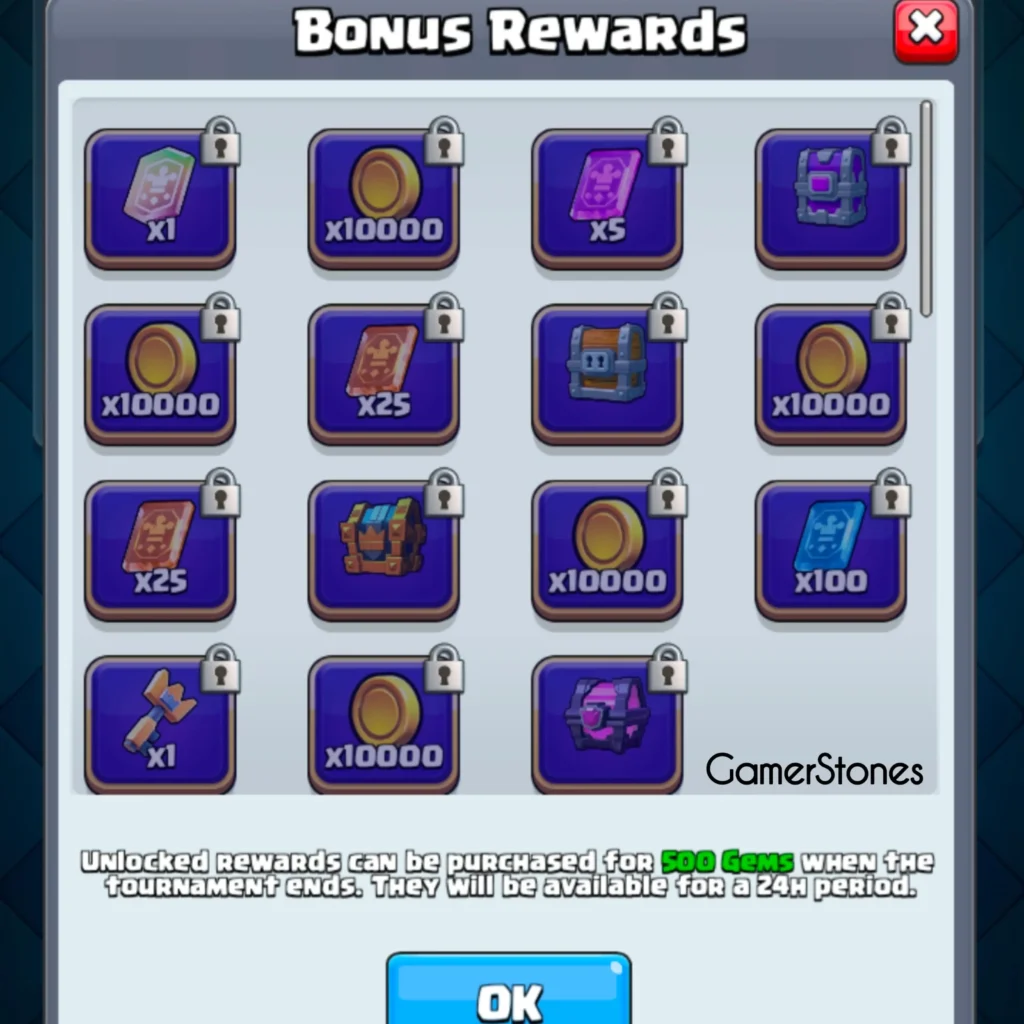 Triple Heist Tournament Bonus Rewards