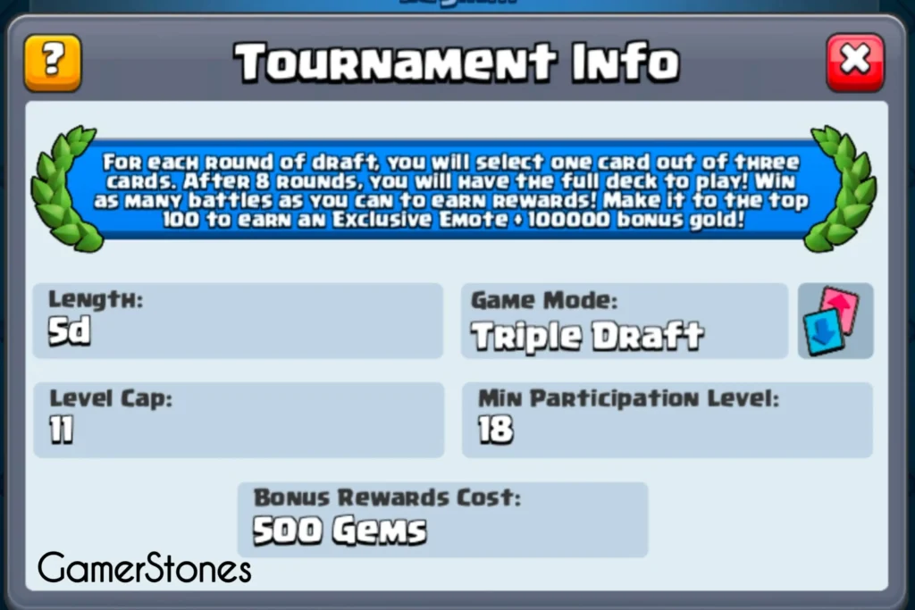 Triple Heist Tournament Info