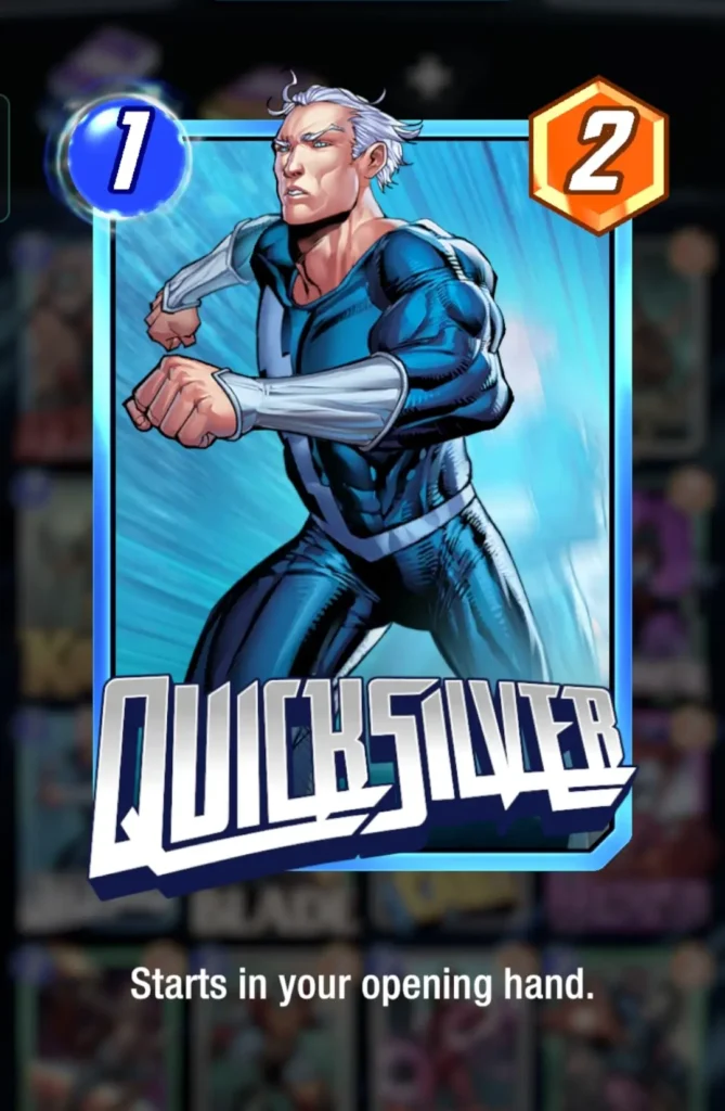 Marvel Snap: Quicksilver Card