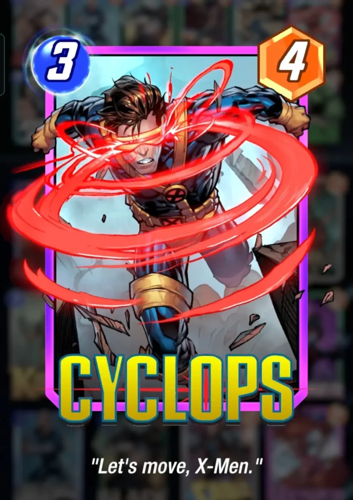 Marvel Snap: Cyclops Card