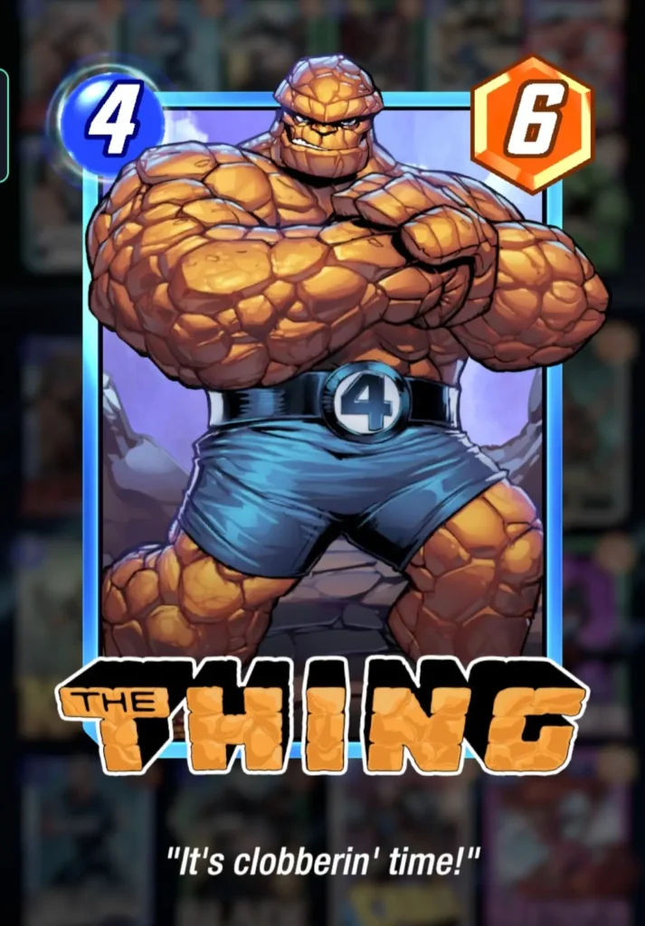 Marvel Snap: The Thing Card