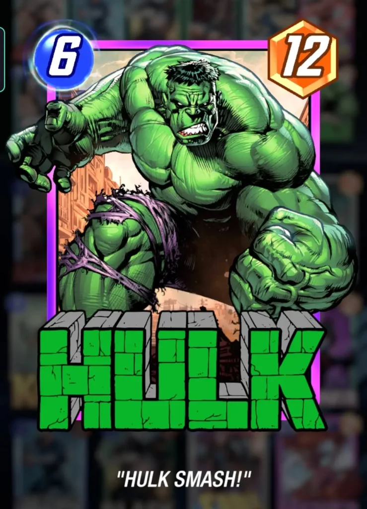 Marvel Snap: The Hulk Card