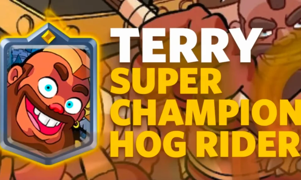 Terry Super Champion Hog Rider in Clash Royale