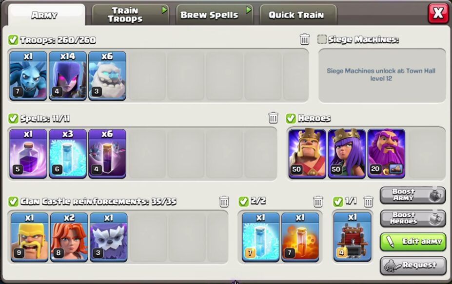 th11 witch and ice golem