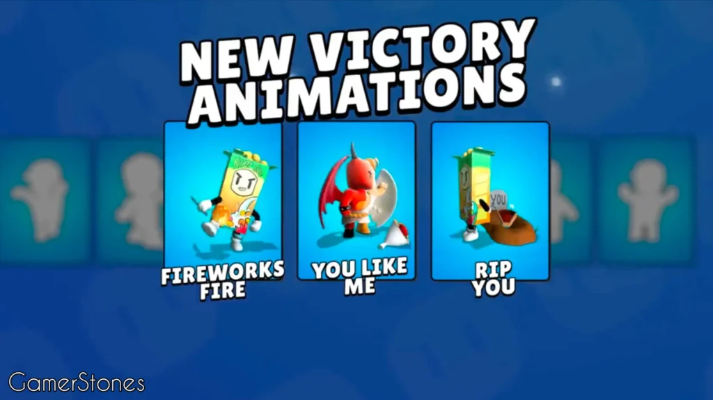 Stumble Guys new emotes and animations