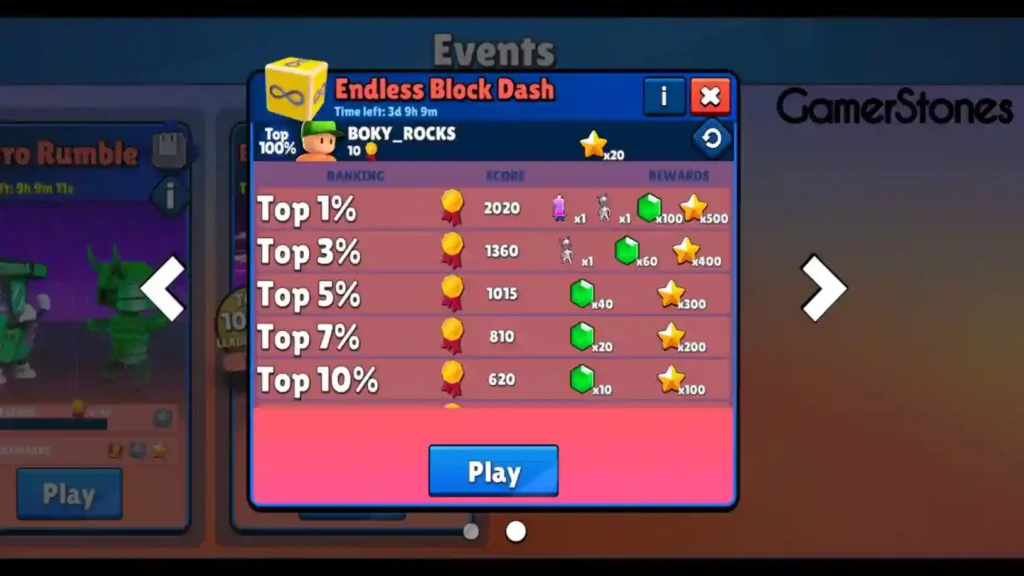 block dash legendary stumble guys
