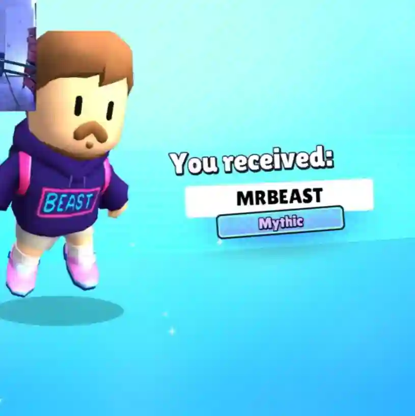 CHAMEI O MR BEAST PRA VER A UPDATE DELE NO STUMBLE GUYS!