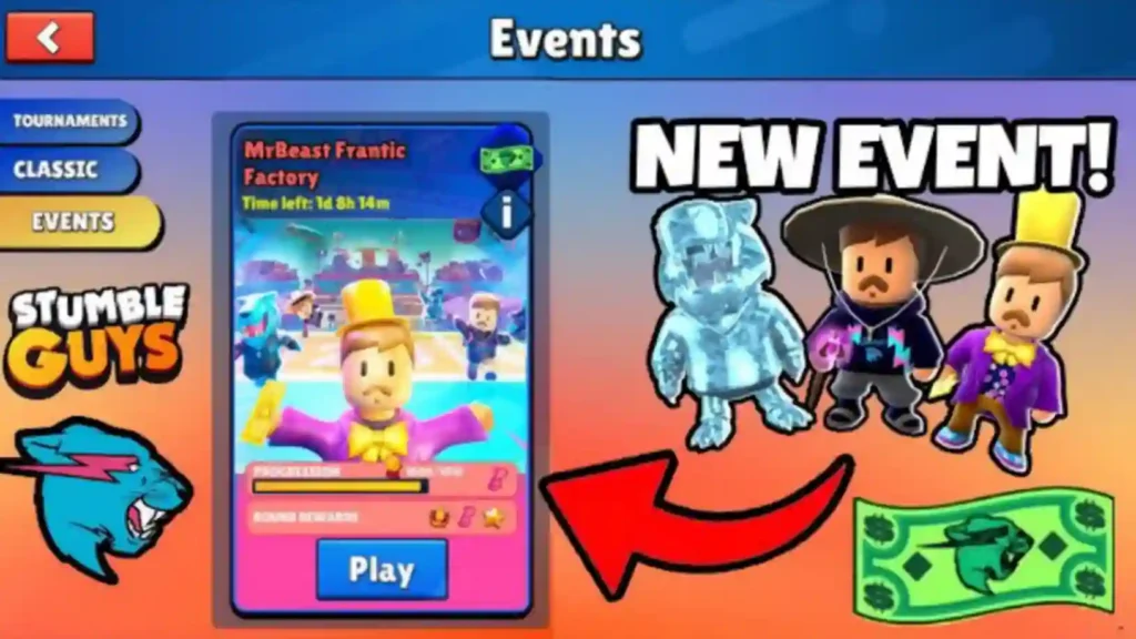 Temporada MrBeast, parte dois! (0.54 - 0.54.2) — Stumble Guys Centro de Apoio