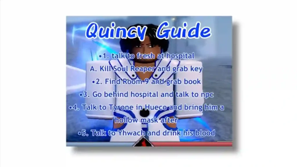 How to become a Quincy in Project Mugetsu