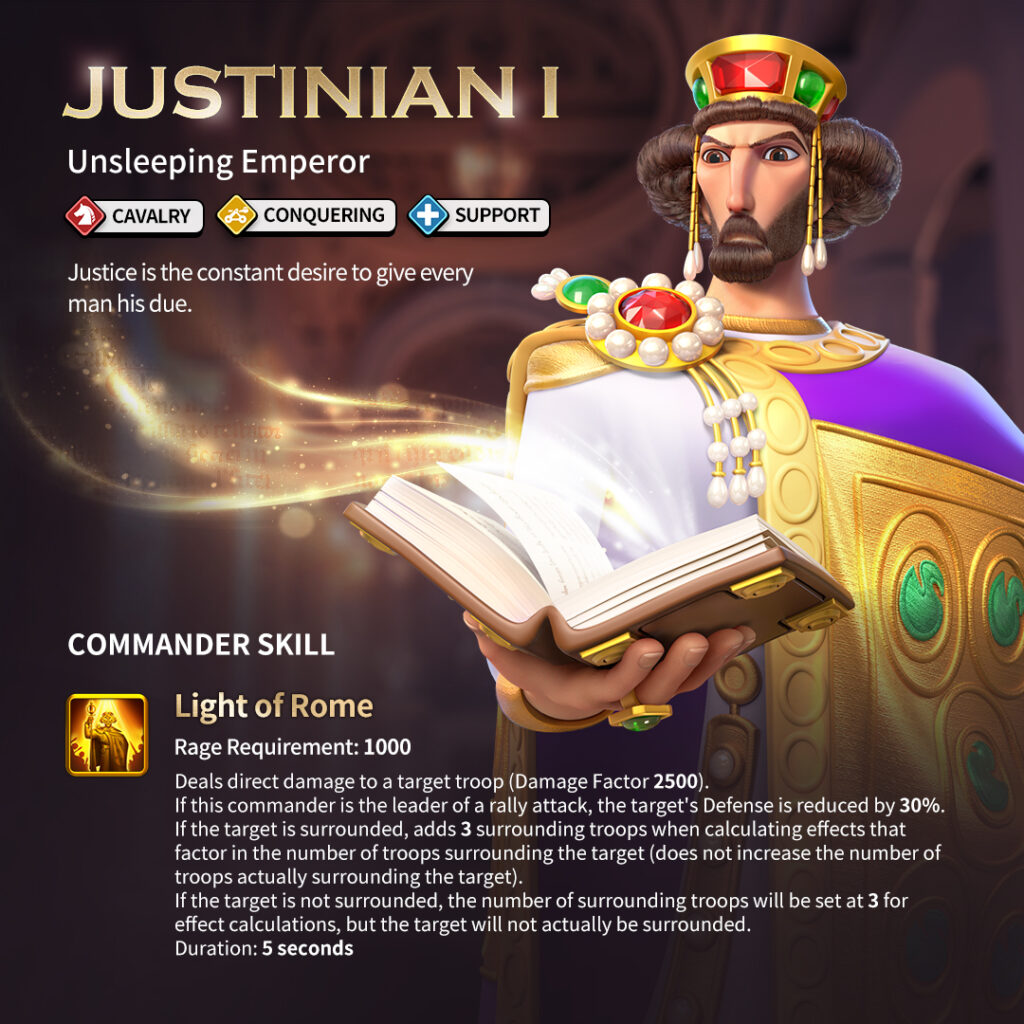 Rise of Kingdoms: Justinian