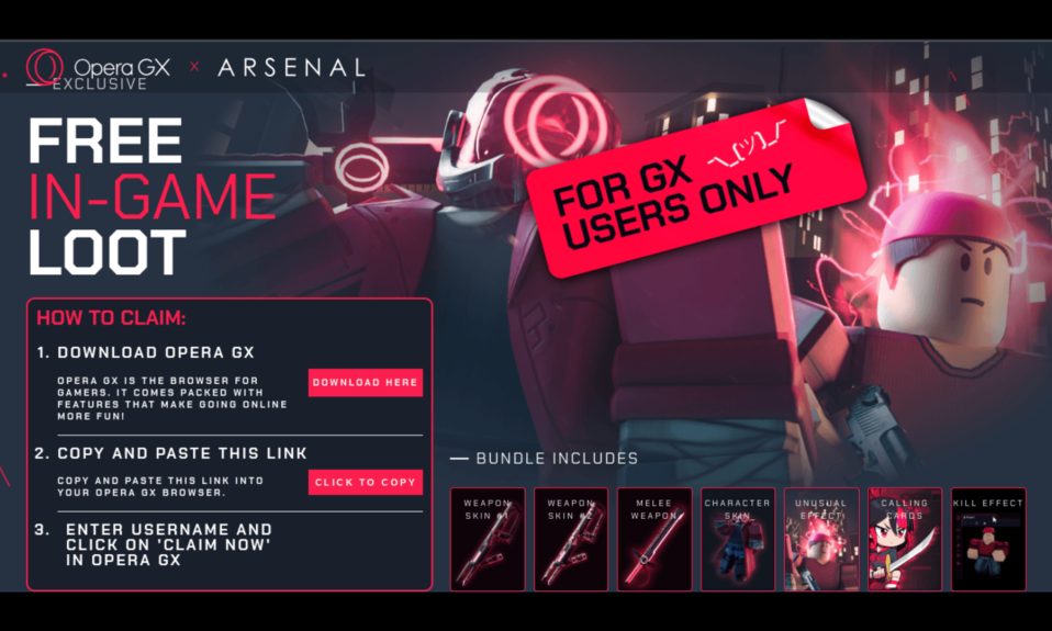 Roblox Arsenal - Opera Gx