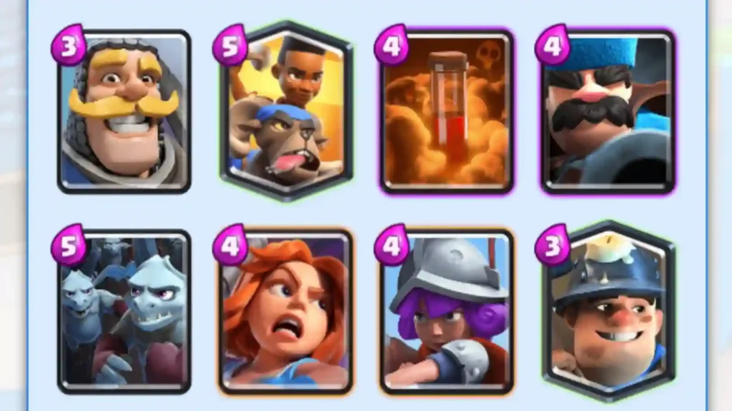 Clash Royale Knightly Armour Deck
