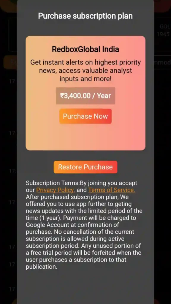Redboxglobal India Subscription
