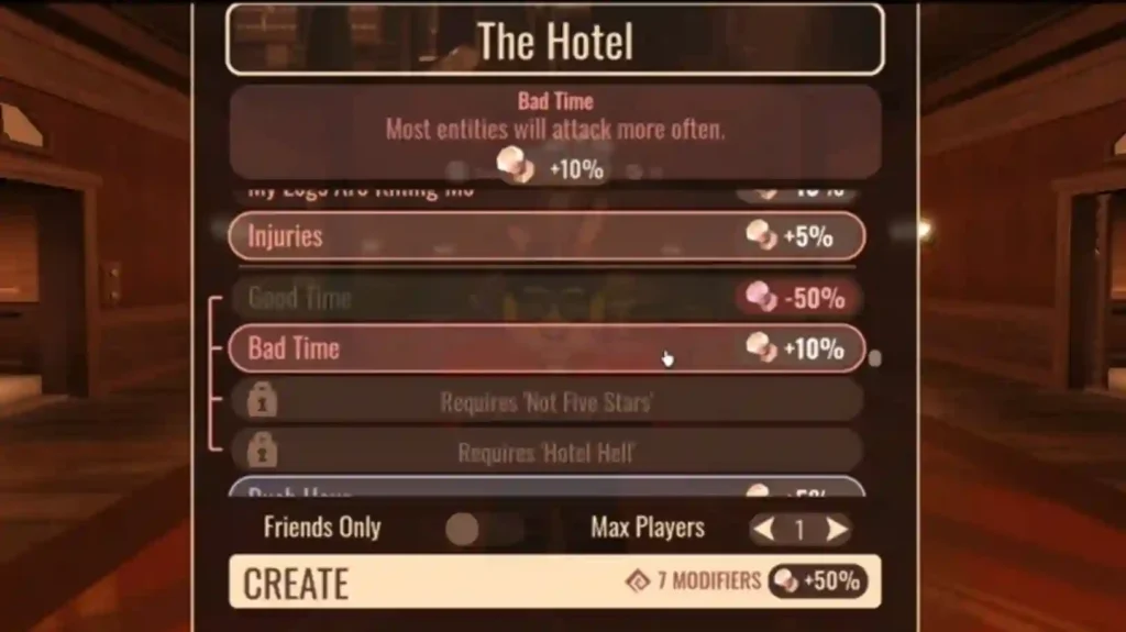 Not Five Stars Modifiers