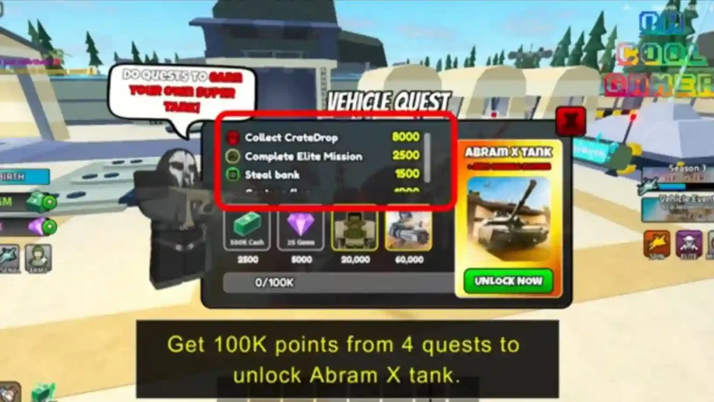 Abrams X Quest, Military Tycoon Wiki