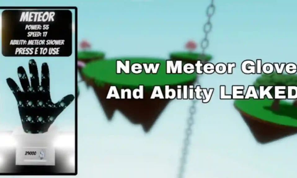 Meteor Glove in Slap Battles
