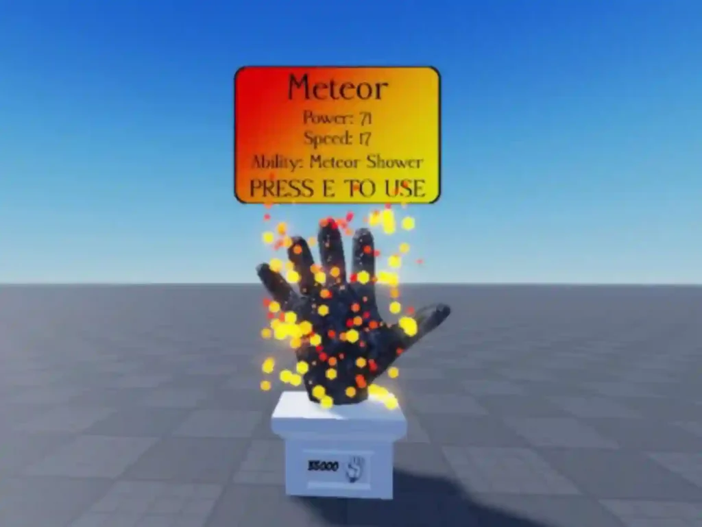 Slap Battles Meteor Glove