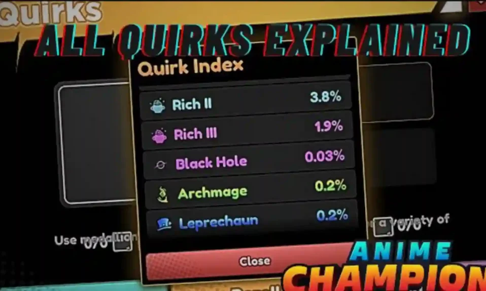 Anime Champion Simulator Quirk