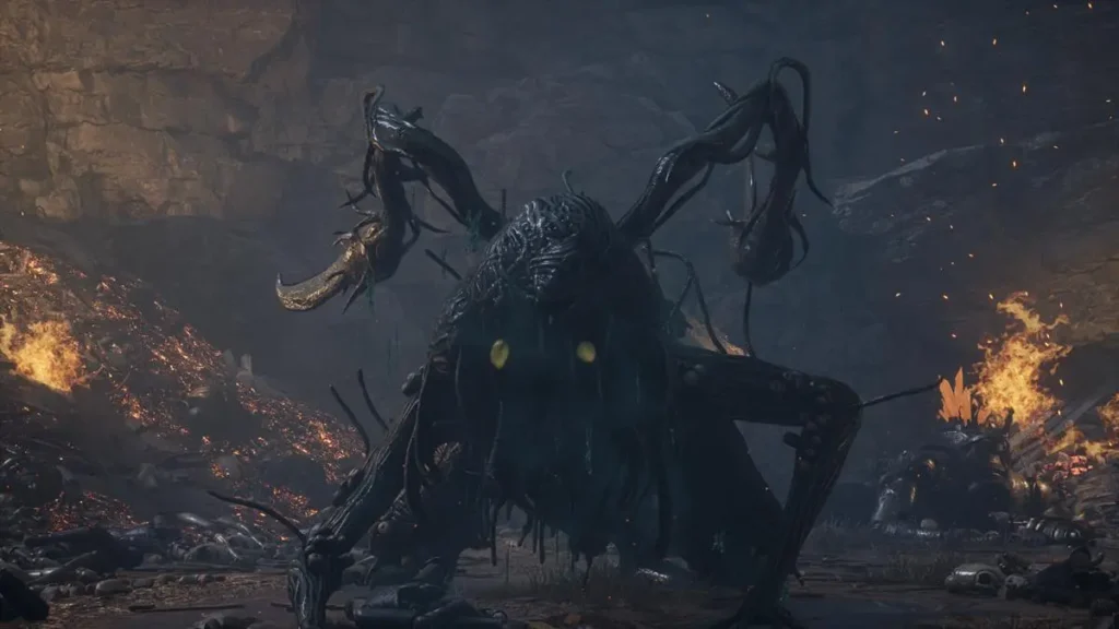 Puppet Devouring Green Hunter in Lies of P