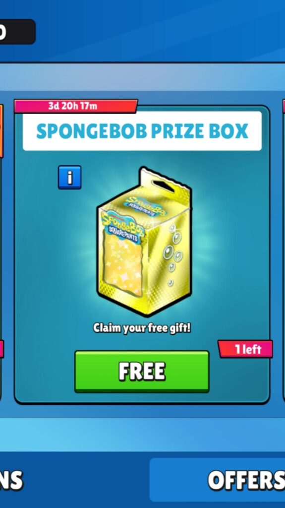 Free Prize Box in Stumble Guys