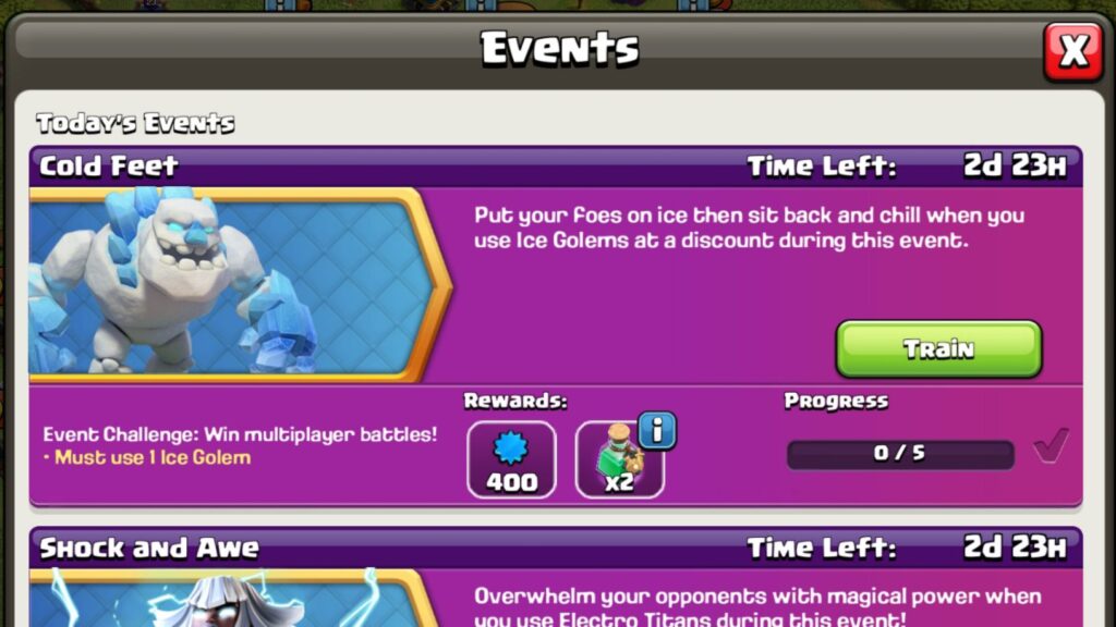 COC Cold Feet Event