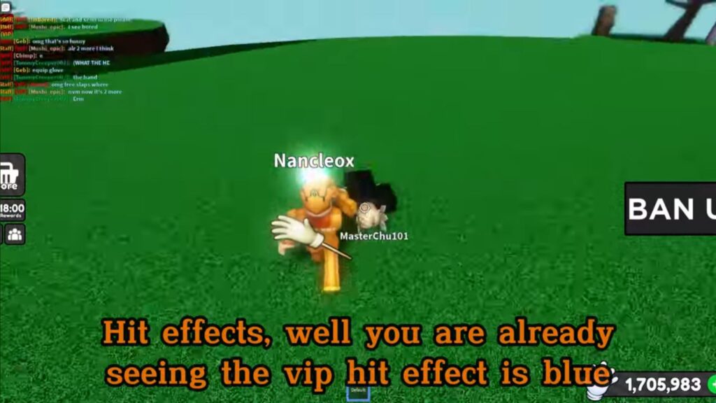 Blue color hit effects