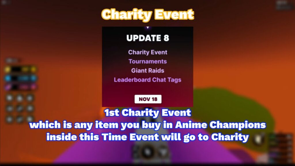 Anime Champions Charity Events