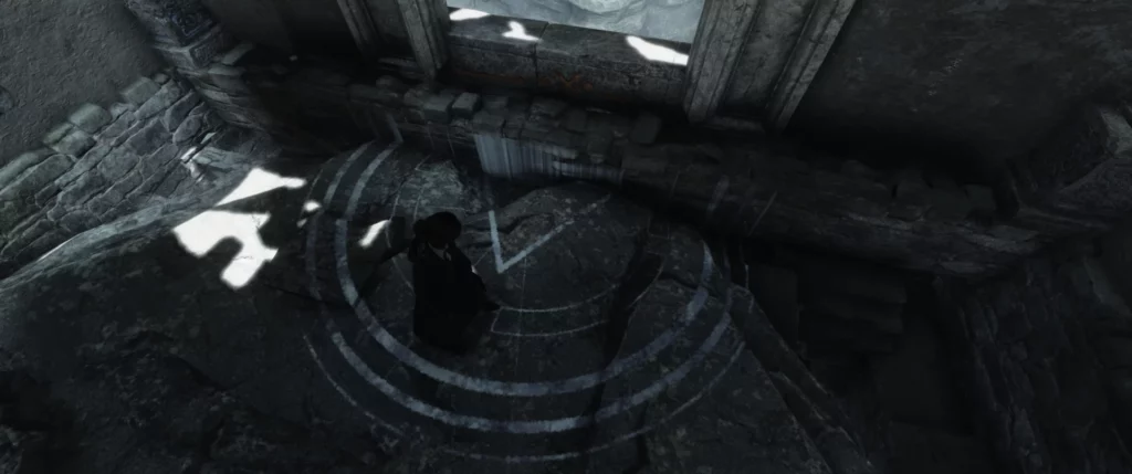 Unique symbol in Hogwarts Legacy Grotto