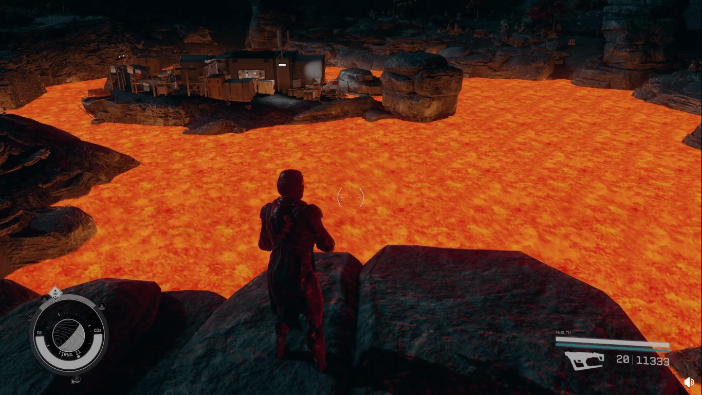 lake of lava on tirna ii starfield
