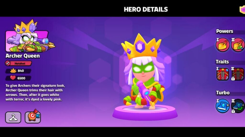 archer queen details